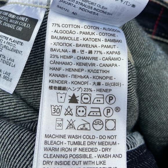 Levi's Red Label Railroad Trouser OX Rinse Dark Denim Jeans Size 25 NEW - Picture 12 of 12